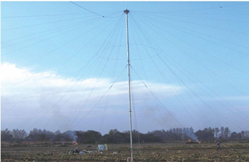 加载伞锥天线